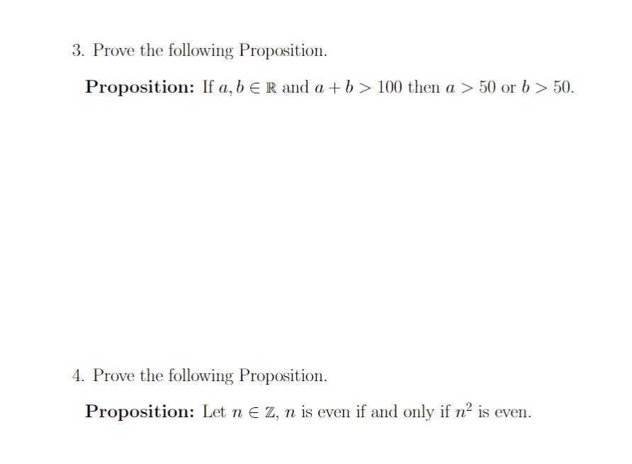 Solved 3. Prove The Following Proposition. Proposition: If | Chegg.com