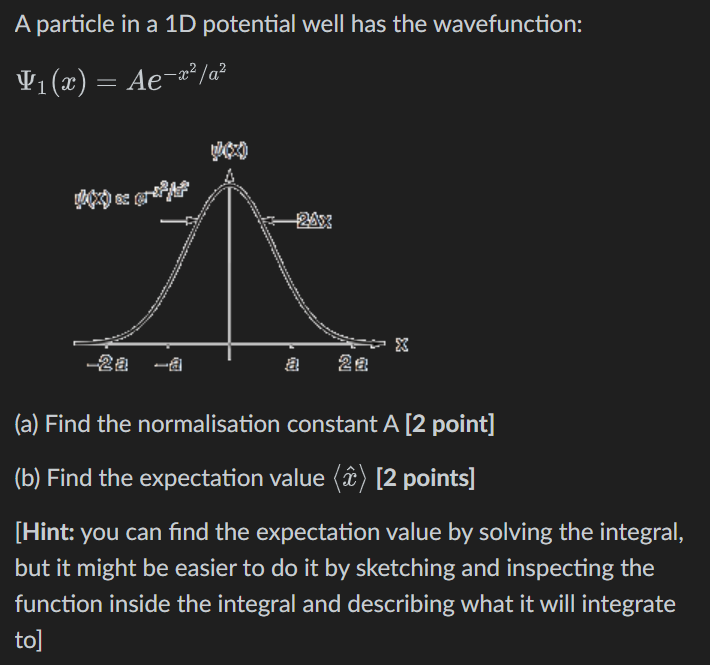 Solved A particle in a 1D potential well has the | Chegg.com