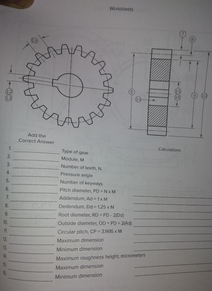 Solved Please help me solve 1 through 16 and show your work | Chegg.com