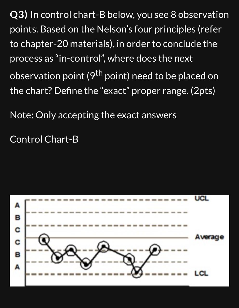 Solved Q1) Control Chart question: Basics of USL and LSL You | Chegg.com