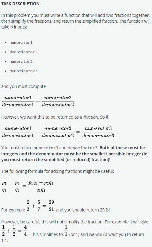Solved TASK DESCRIPTION: In this problem you must write a | Chegg.com