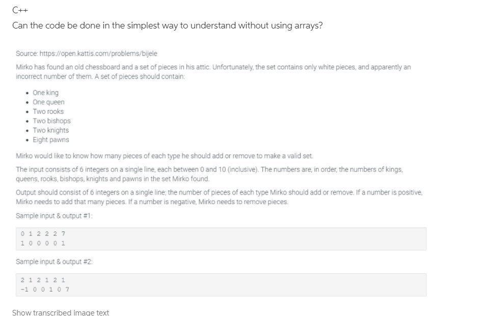 Solved Can you do this using if and else statements in c++ | Chegg.com