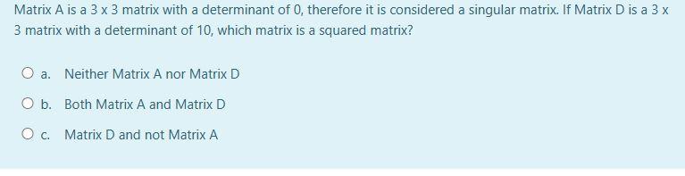 if matrix 0 a 3