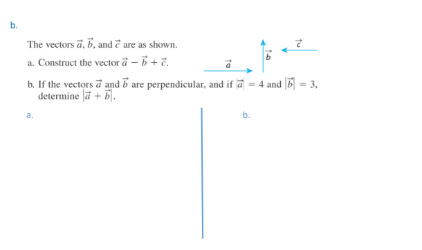 Solved B. To The Vectors ā, B, And ē Are As Shown. A. | Chegg.com