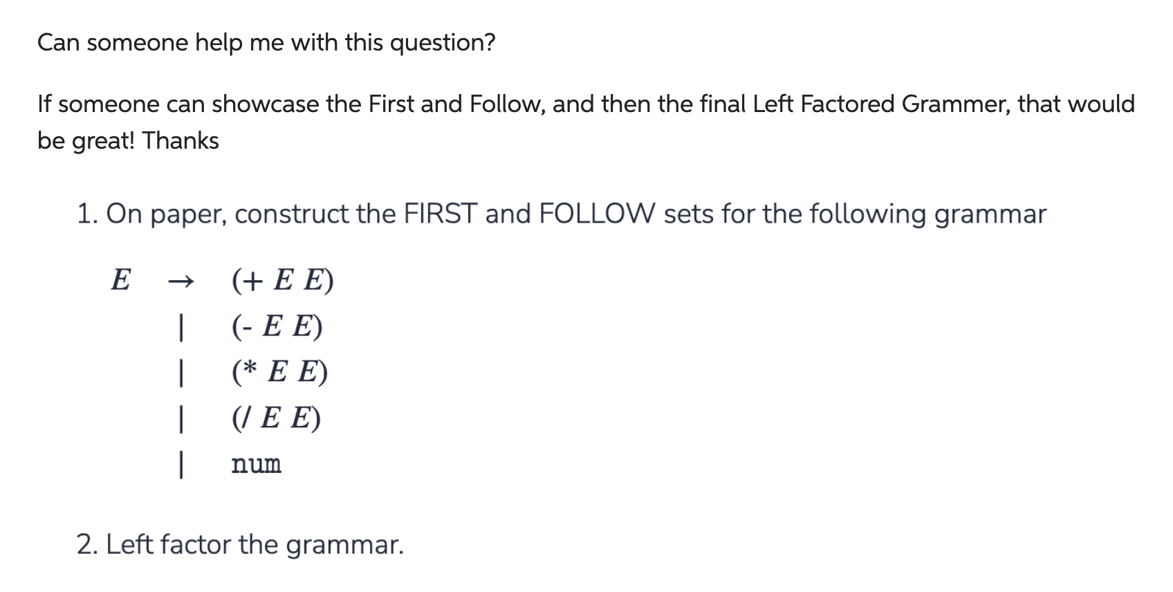 Solved Can someone help me with this question? If someone | Chegg.com