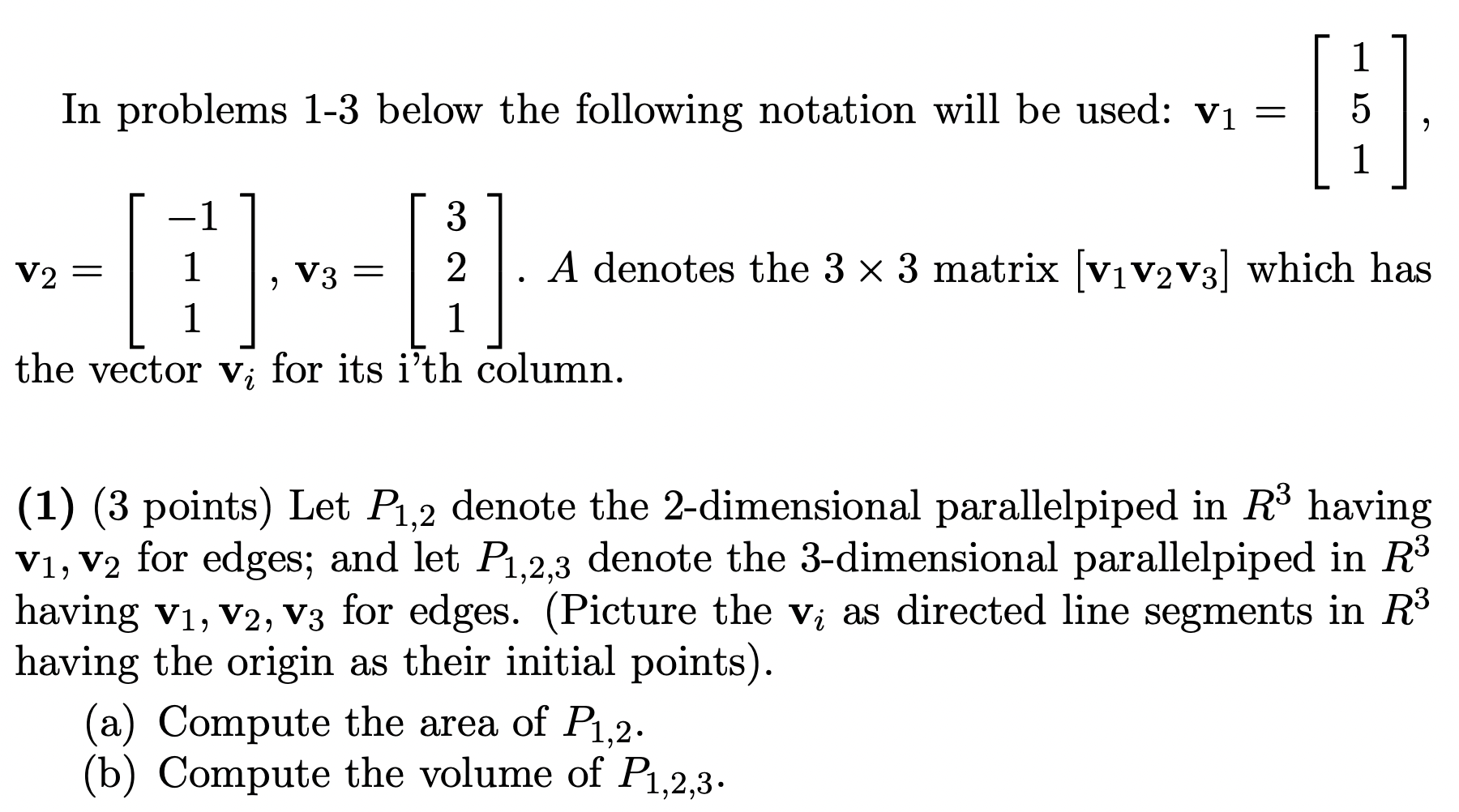 Solved In problems 1-3 below the following notation will be | Chegg.com