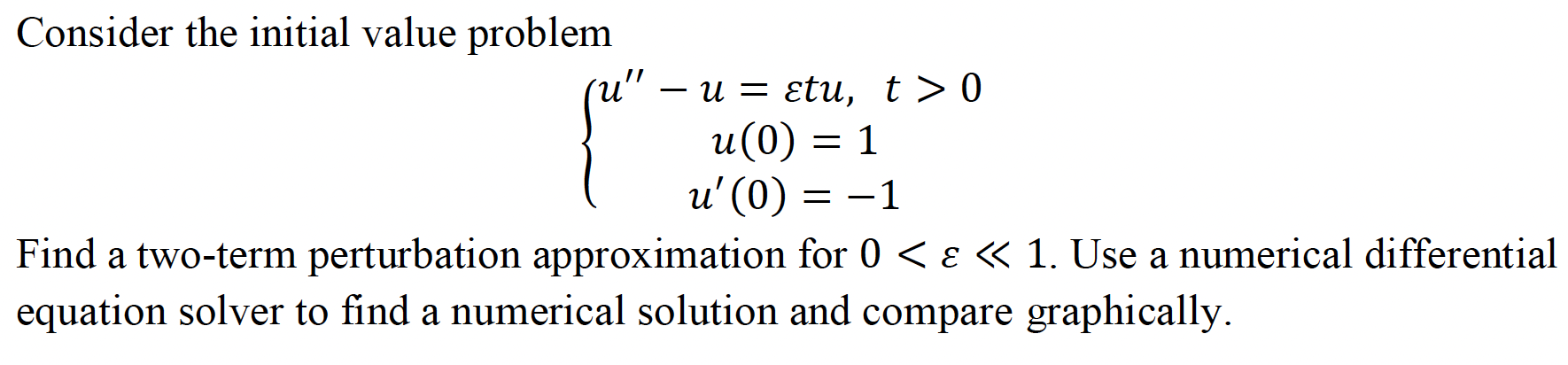 Solved Consider the initial value problem | Chegg.com