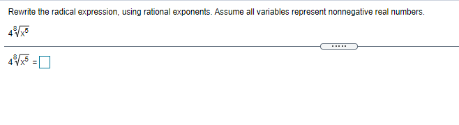 Solved Rewrite the radical expression, using rational | Chegg.com