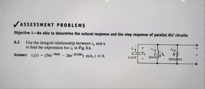 Solved ASSESSMENT PROBLEMS Objective 1-Be able to determine | Chegg.com