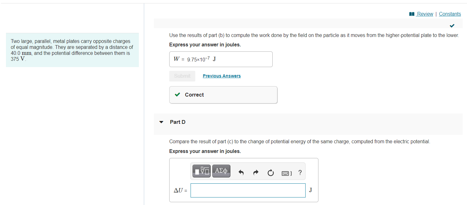 Solved Review Constants Use The Results Of Part (b) To | Chegg.com