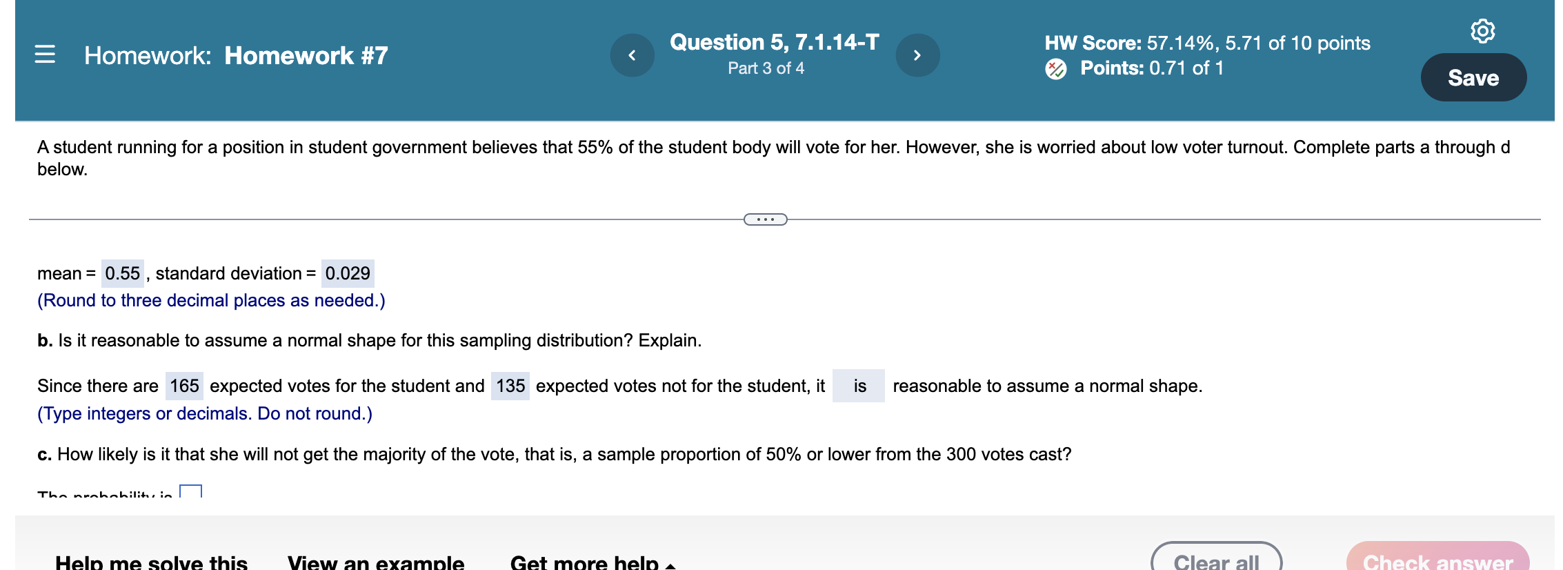 Solved someone please help me with part C, and then part D | Chegg.com