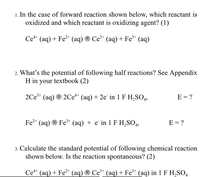 Solved 1. In the case of forward reaction shown below, which | Chegg.com