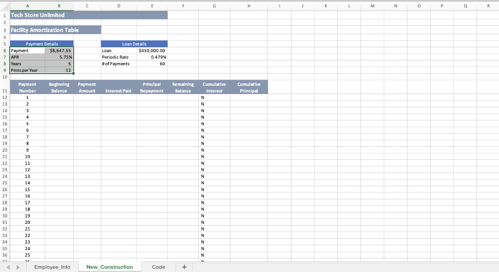 Solved 2 2 Fill the range A1:E1 from the Employee_Info | Chegg.com