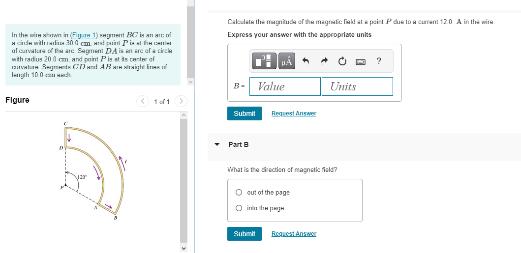 Solved Calculate the magnitude of the magnetic field at a | Chegg.com