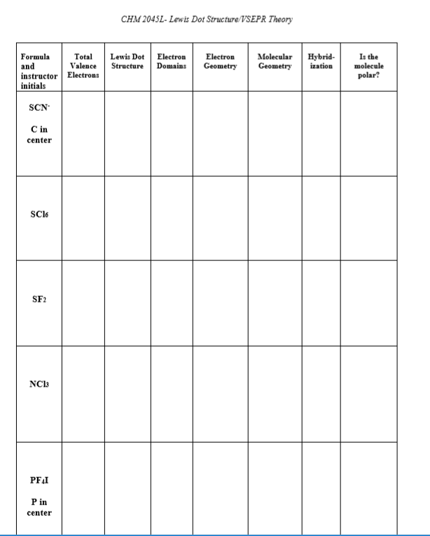 Scl6 Lewis Structure