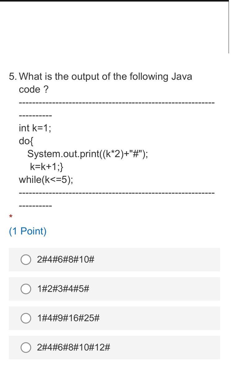 Solved 1. What is the final value of variable m in the | Chegg.com