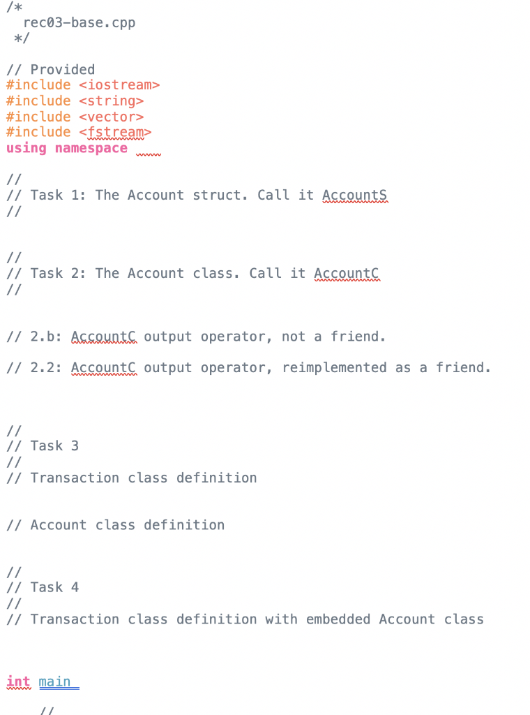 Solved Do not delete or comment out any code. Note that this | Chegg.com