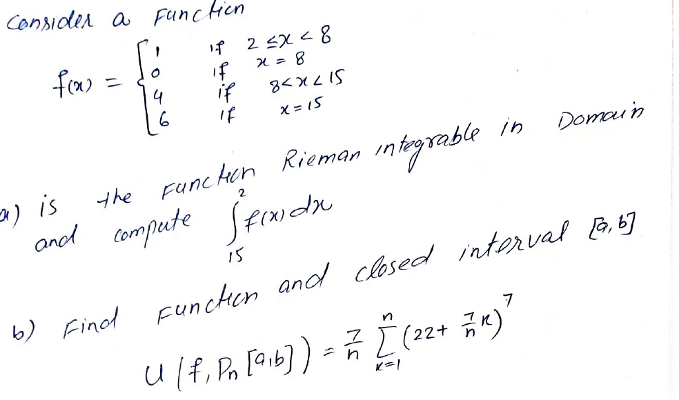 Solved consider a Function fx = It 2 5x