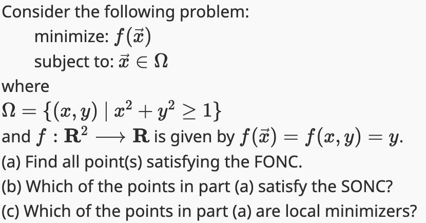 Solved Consider The Following Problem: Minimize: F(x) | Chegg.com