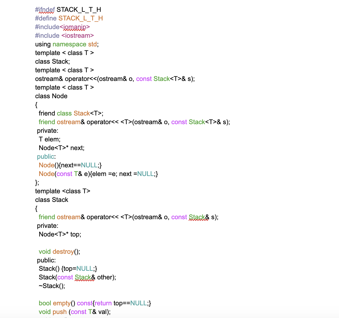 Solved IN C++,looking at the code in photos (Implementation | Chegg.com