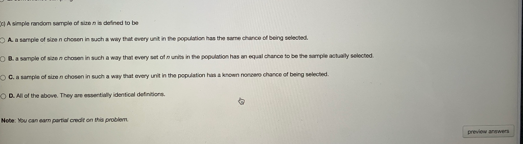 Solved Problem 6. (1 point) For each problem, select the | Chegg.com