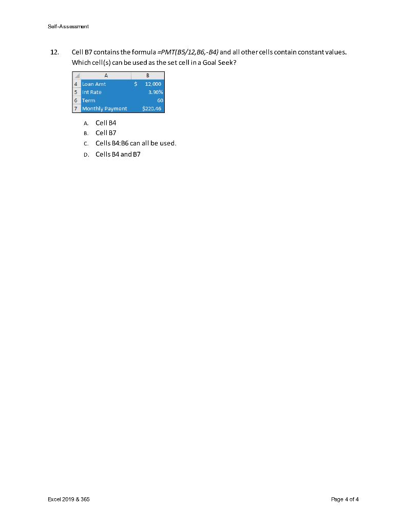 Solved 1 You Can Use The PMT Function To Calculate The Chegg Com   PhpTKSABS