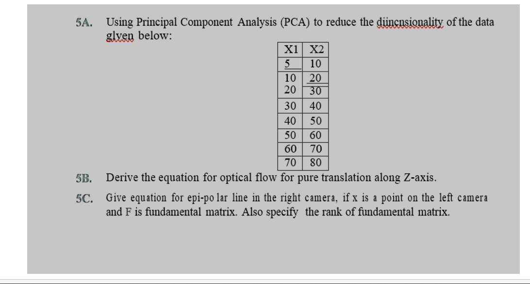 Solved 5A. Using Principal Component Analysis ( PCA) to | Chegg.com