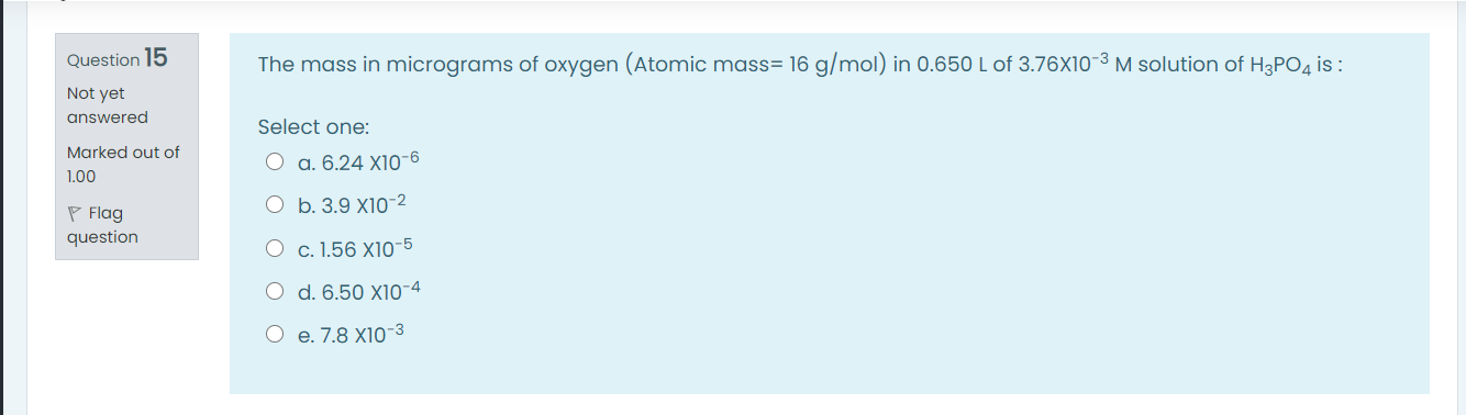 Oxygen atomic mass