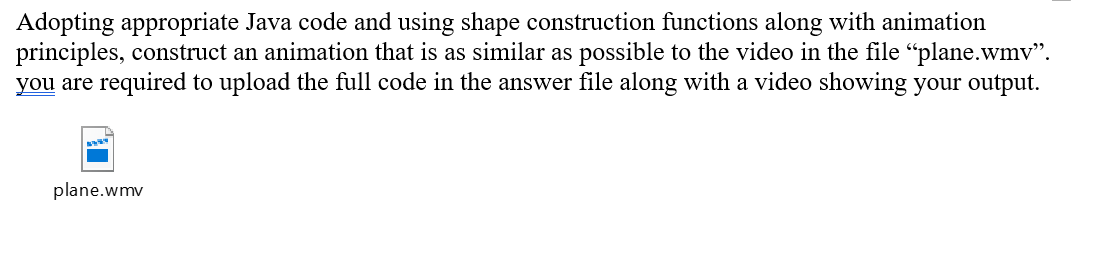 Solved Adopting appropriate Java code and using shape | Chegg.com