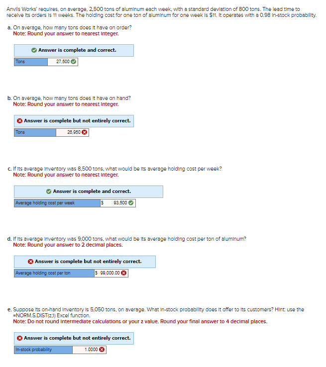 Solved I just need help with the incorrect answers. thank | Chegg.com