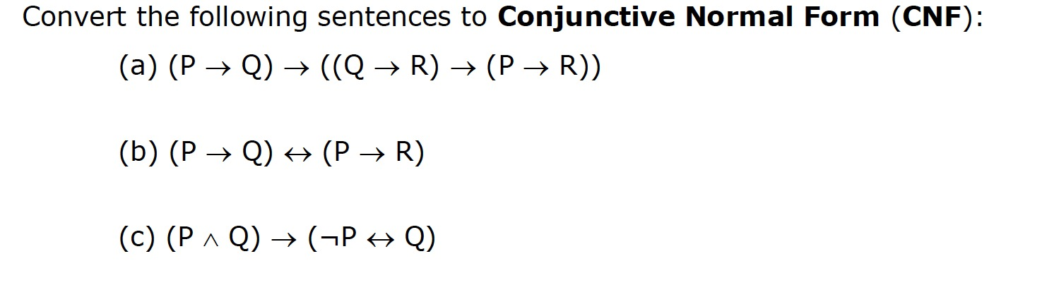 Solved Con Convert The Following Sentences To Conjunctive Chegg