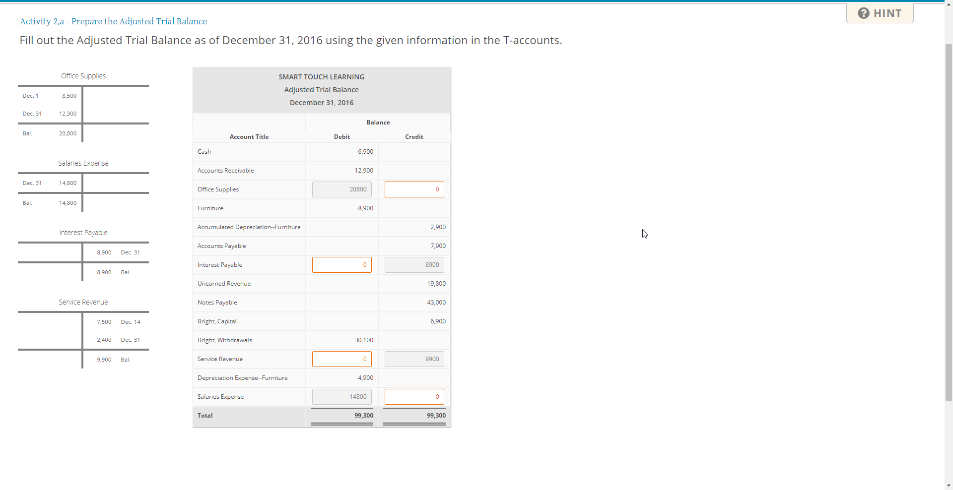 the adjusted trial balance is used to prepare