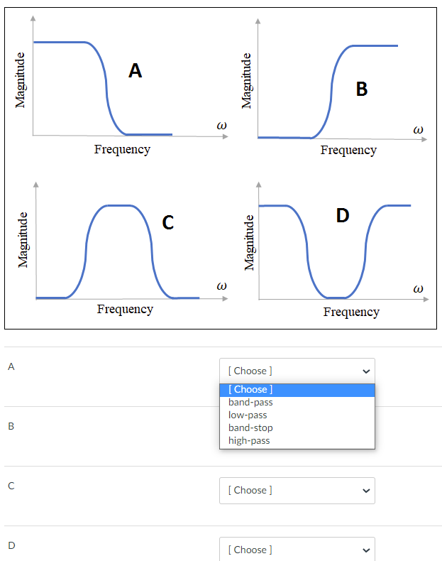 Solved . Which of the following filter definitions are