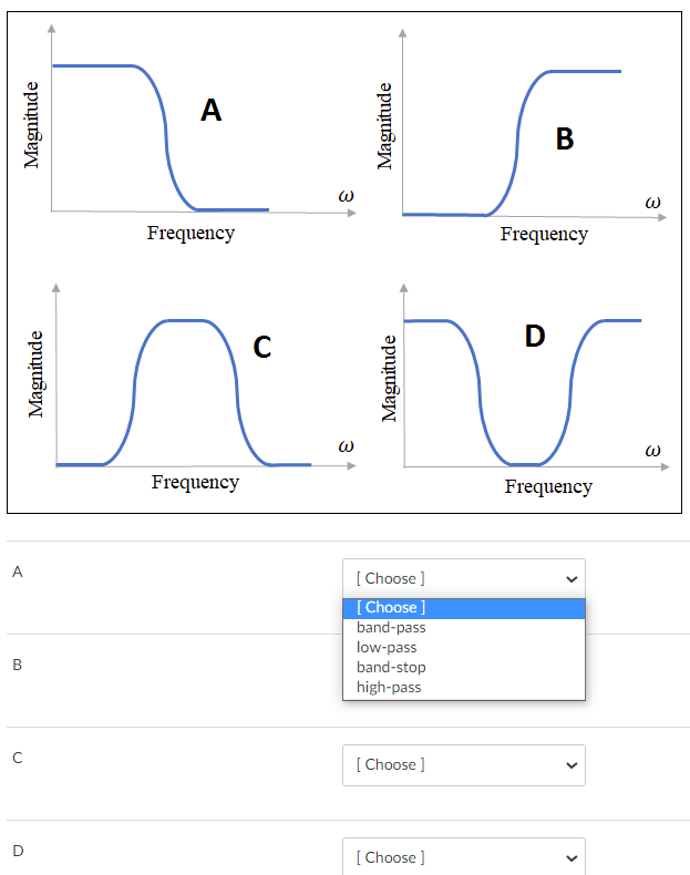 Solved . Which Of The Following Filter Definitions Are | Chegg.com