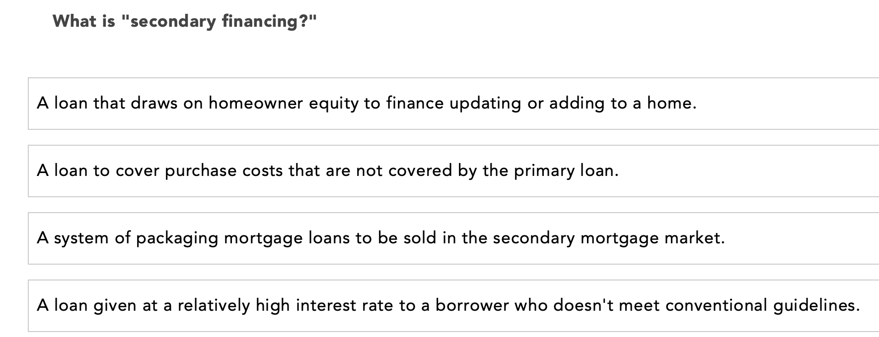 solved-what-is-secondary-financing-a-loan-that-draws-on-chegg