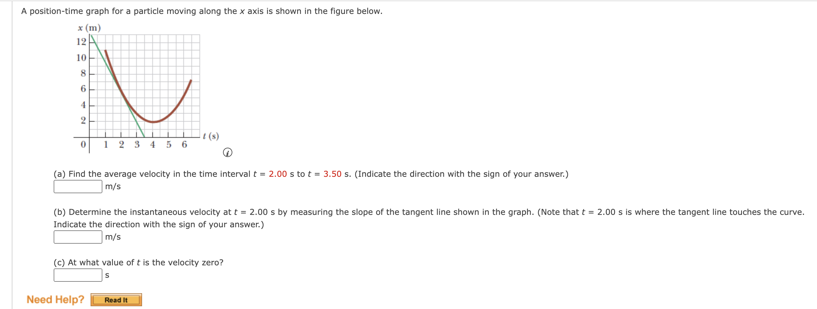 solved-a-position-time-graph-for-a-particle-moving-along-the-chegg