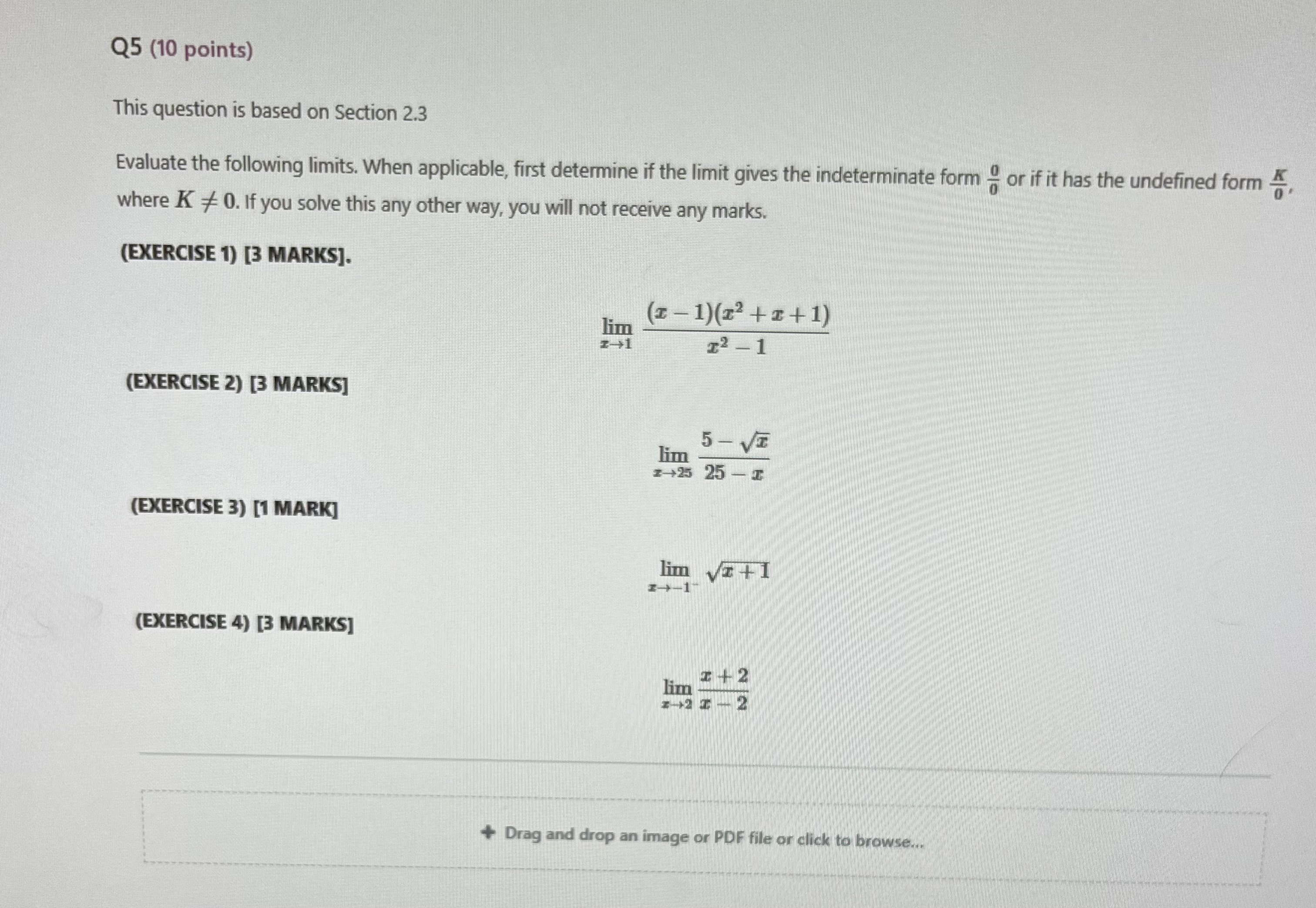 Solved This Question Is Based On Section 2.3 Evaluate The | Chegg.com