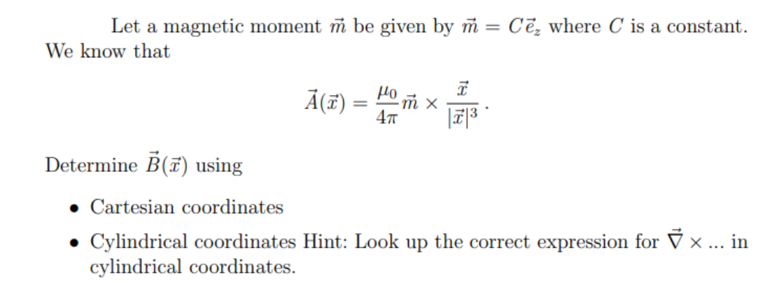 Solved Isn't the cartesian magnetic field equal to in | Chegg.com
