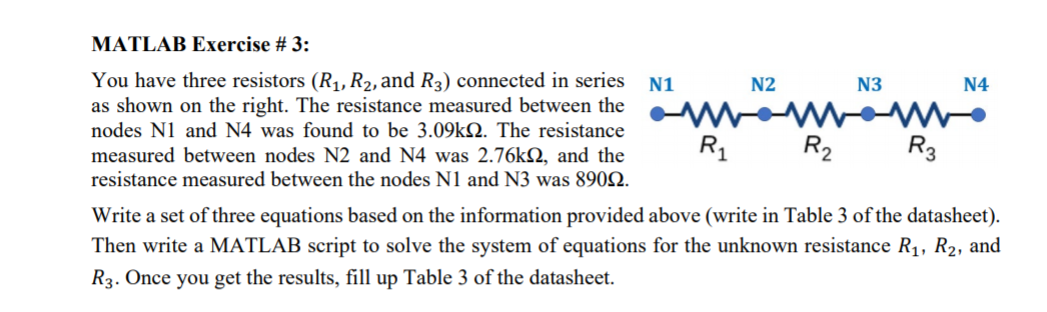 Solved Do not perform calculations in MATLAB command window. | Chegg.com
