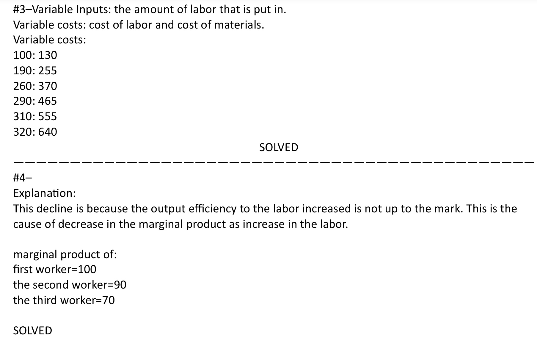 Solved Question \#1 Based on the information in the table | Chegg.com