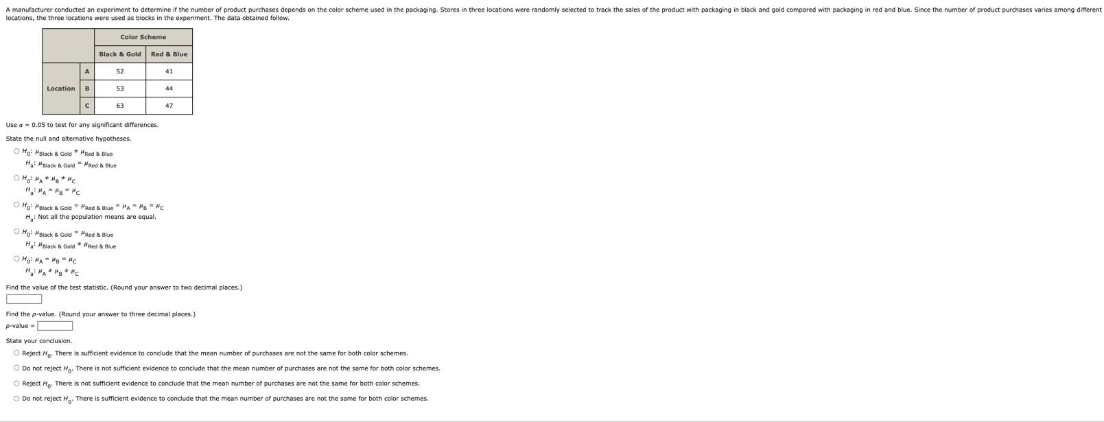 Solved A manufacturer conducted an experiment to determine