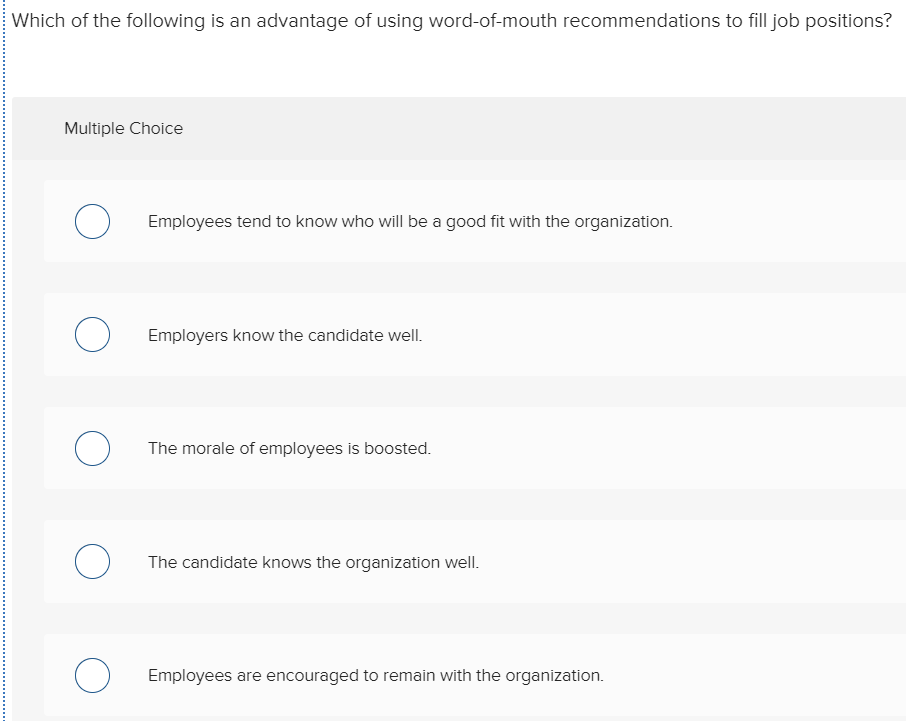 Solved Which Of The Following Is An Advantage Of Using Chegg