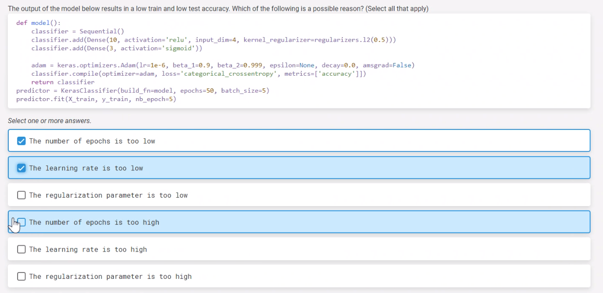 Solved The output of the model below results in a low train | Chegg.com