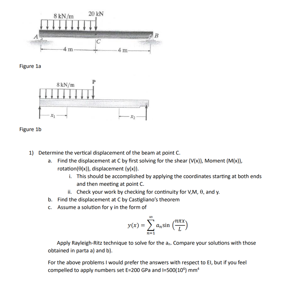 Figure 1a Figure 1 B 1) Determine The Vertical | Chegg.com