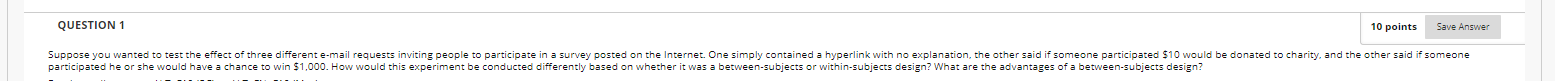 Solved QUESTION 1 10 points Save Answer Suppose you wanted | Chegg.com