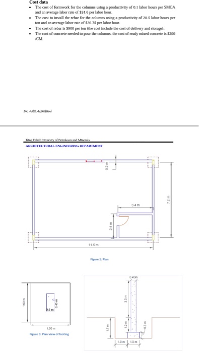Solved Based on the plan and section shown below, show all | Chegg.com