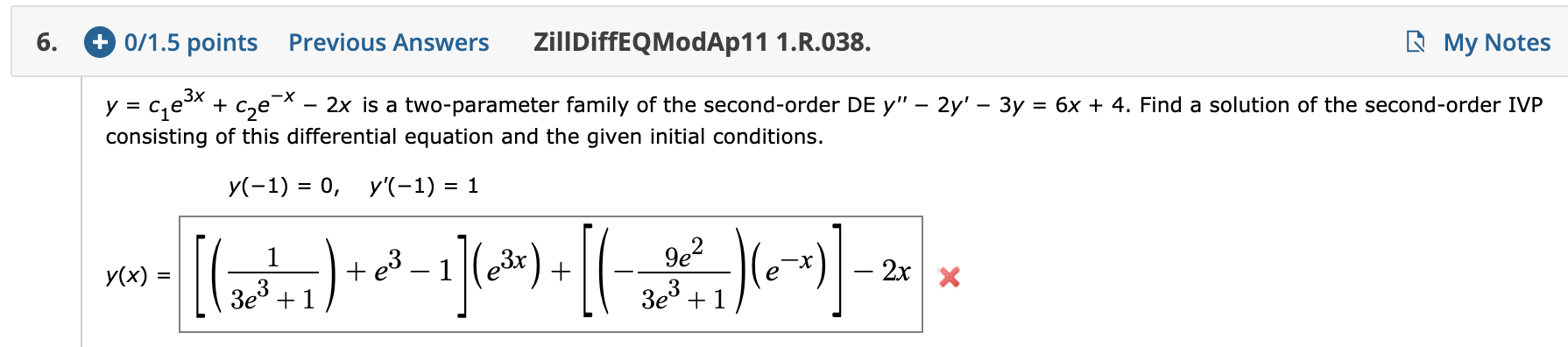 solved-the-indicated-function-y1-x-is-a-solution-of-the-chegg