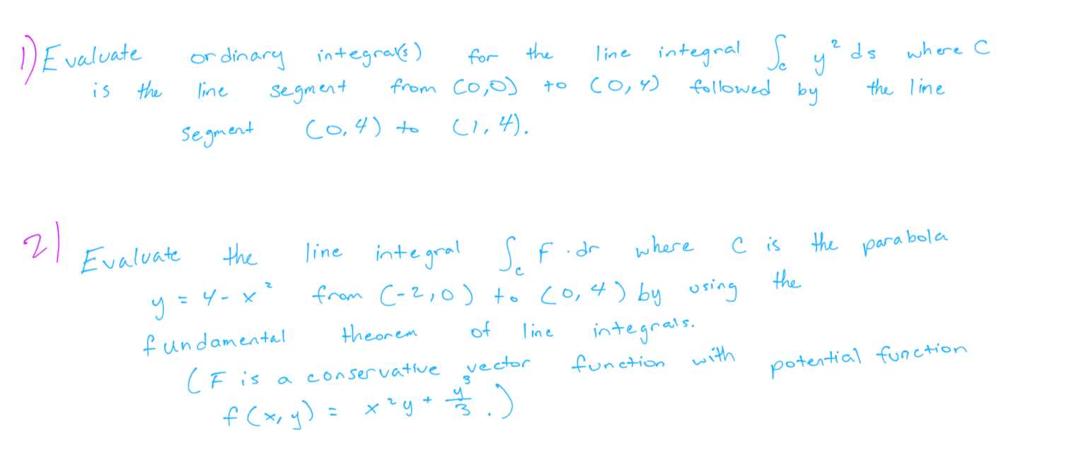 Solved Please Evaluate The Integral In Problem 2; Don't Have | Chegg.com