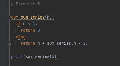 Solved # Exercise 2 Edef f(n): if n == 0: return @ elif n == | Chegg.com