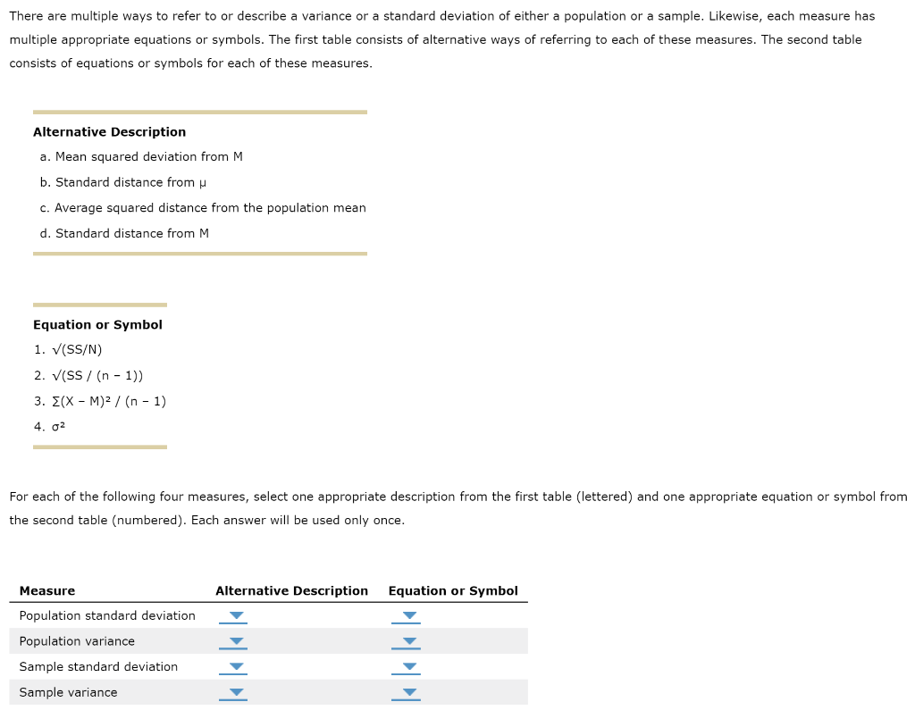 Solved There Are Multiple Ways To Refer To Or Describe A | Chegg.com